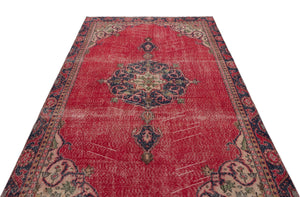 Naturel Over Dyed Vintage Rug 5'6'' x 9'12'' ft 167 x 304 cm