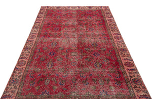 Naturel Over Dyed Vintage Rug 5'1'' x 8'10'' ft 155 x 270 cm