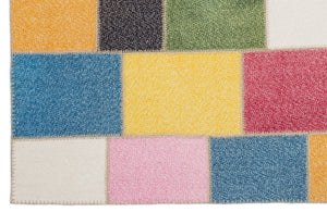 Mixed Over Dyed Patchwork Unique Rug 5'3'' x 7'7'' ft 160 x 230 cm