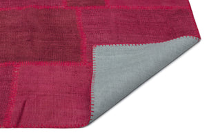 Mixed Over Dyed Kilim Patchwork Unique Rug 6'6'' x 9'10'' ft 199 x 300 cm