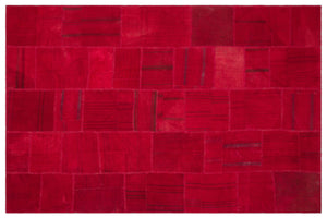 Mixed Over Dyed Kilim Patchwork Unique Rug 6'5'' x 9'10'' ft 196 x 300 cm