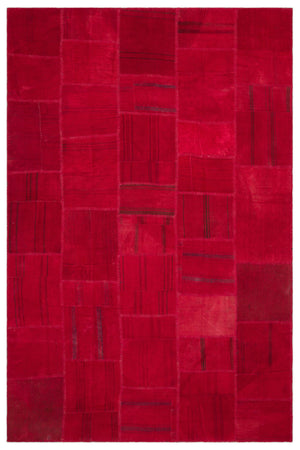 Mixed Over Dyed Kilim Patchwork Unique Rug 6'5'' x 9'10'' ft 196 x 300 cm