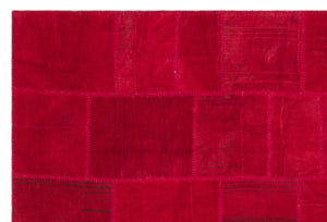 Mixed Over Dyed Kilim Patchwork Unique Rug 6'8'' x 9'9'' ft 202 x 296 cm