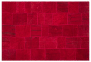 Mixed Over Dyed Kilim Patchwork Unique Rug 6'8'' x 9'9'' ft 202 x 296 cm