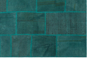 Mixed Over Dyed Kilim Patchwork Unique Rug 6'6'' x 9'10'' ft 199 x 300 cm