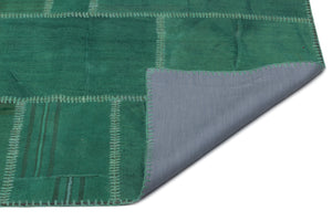 Mixed Over Dyed Kilim Patchwork Unique Rug 6'4'' x 9'9'' ft 193 x 297 cm