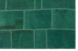 Mixed Over Dyed Kilim Patchwork Unique Rug 6'4'' x 9'9'' ft 193 x 297 cm