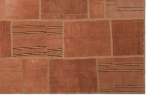 Mixed Over Dyed Kilim Patchwork Unique Rug 6'6'' x 9'11'' ft 198 x 301 cm