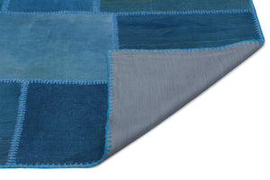 Mixed Over Dyed Kilim Patchwork Unique Rug 6'3'' x 9'10'' ft 190 x 300 cm