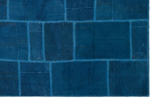 Mixed Over Dyed Kilim Patchwork Unique Rug 6'5'' x 9'9'' ft 195 x 298 cm