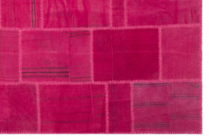 Mixed Over Dyed Kilim Patchwork Unique Rug 6'6'' x 9'9'' ft 197 x 297 cm