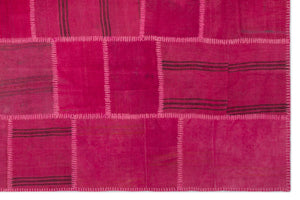 Mixed Over Dyed Kilim Patchwork Unique Rug 6'6'' x 9'9'' ft 197 x 298 cm