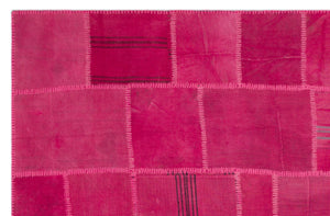 Mixed Over Dyed Kilim Patchwork Unique Rug 6'6'' x 9'12'' ft 198 x 304 cm