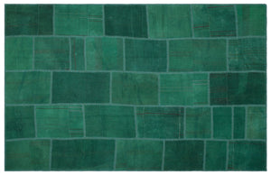 Mixed Over Dyed Kilim Patchwork Unique Rug 6'5'' x 9'11'' ft 195 x 301 cm