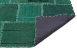 Mixed Over Dyed Kilim Patchwork Unique Rug 6'3'' x 9'9'' ft 191 x 298 cm