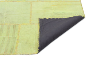 Mixed Over Dyed Kilim Patchwork Unique Rug 6'7'' x 9'11'' ft 200 x 303 cm