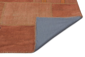 Mixed Over Dyed Kilim Patchwork Unique Rug 6'4'' x 9'11'' ft 193 x 301 cm