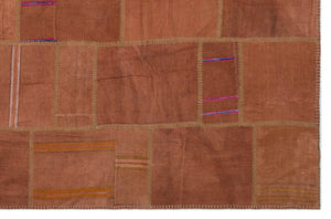 Mixed Over Dyed Kilim Patchwork Unique Rug 6'4'' x 9'11'' ft 193 x 301 cm