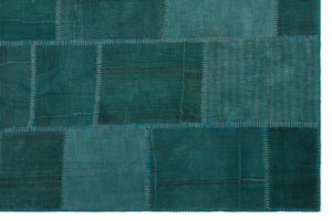 Mixed Over Dyed Kilim Patchwork Unique Rug 6'6'' x 9'8'' ft 197 x 295 cm