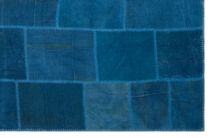 Mixed Over Dyed Kilim Patchwork Unique Rug 6'3'' x 9'10'' ft 190 x 300 cm