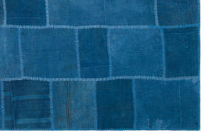 Mixed Over Dyed Kilim Patchwork Unique Rug 6'6'' x 9'9'' ft 197 x 296 cm