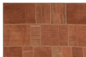 Mixed Over Dyed Kilim Patchwork Unique Rug 6'6'' x 9'11'' ft 197 x 303 cm