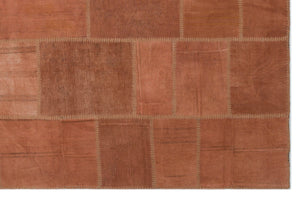 Mixed Over Dyed Kilim Patchwork Unique Rug 6'6'' x 9'11'' ft 197 x 303 cm