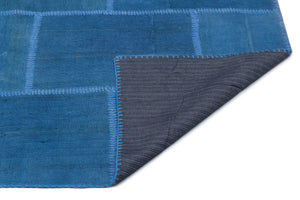 Mixed Over Dyed Kilim Patchwork Unique Rug 6'3'' x 9'10'' ft 191 x 300 cm