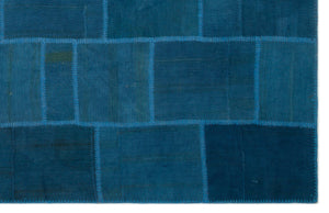 Mixed Over Dyed Kilim Patchwork Unique Rug 6'3'' x 9'10'' ft 191 x 300 cm