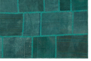 Mixed Over Dyed Kilim Patchwork Unique Rug 6'5'' x 9'7'' ft 195 x 292 cm