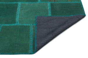 Mixed Over Dyed Kilim Patchwork Unique Rug 6'5'' x 9'8'' ft 195 x 295 cm