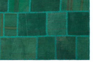 Mixed Over Dyed Kilim Patchwork Unique Rug 6'5'' x 9'8'' ft 195 x 295 cm