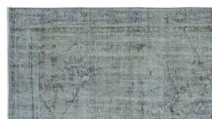 Blue Over Dyed Vintage Rug 4'9'' x 8'9'' ft 146 x 266 cm