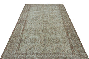 Green Over Dyed Vintage Rug 6'0'' x 10'1'' ft 183 x 307 cm