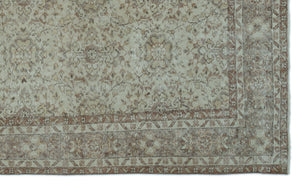 Green Over Dyed Vintage Rug 6'0'' x 10'1'' ft 183 x 307 cm