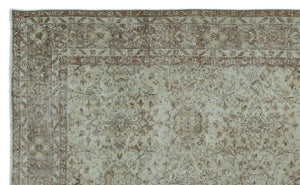 Green Over Dyed Vintage Rug 6'0'' x 10'1'' ft 183 x 307 cm