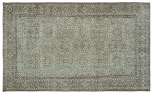 Green Over Dyed Vintage Rug 6'0'' x 10'1'' ft 183 x 307 cm