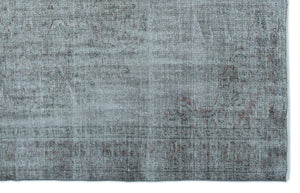 Blue Over Dyed Vintage Rug 5'9'' x 8'10'' ft 175 x 270 cm