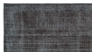 Gray Over Dyed Vintage Rug 4'12'' x 9'0'' ft 152 x 275 cm