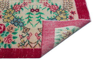 Retro Over Dyed Vintage Rug 5'4'' x 8'11'' ft 163 x 272 cm