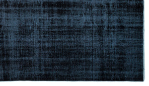 Black Over Dyed Vintage Rug 5'9'' x 10'6'' ft 176 x 320 cm