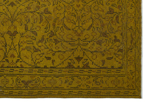 Yellow Over Dyed Vintage Rug 6'0'' x 8'8'' ft 184 x 265 cm
