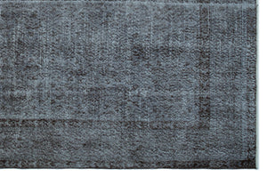 Gray Over Dyed Vintage Rug 5'12'' x 9'4'' ft 182 x 284 cm