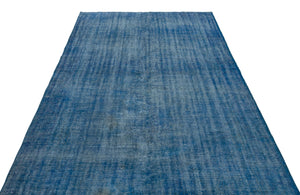 Blue Over Dyed Vintage Rug 6'0'' x 9'9'' ft 183 x 296 cm