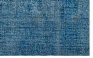 Blue Over Dyed Vintage Rug 6'0'' x 9'9'' ft 183 x 296 cm
