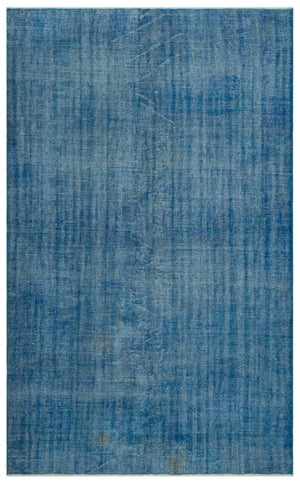 Blue Over Dyed Vintage Rug 6'0'' x 9'9'' ft 183 x 296 cm