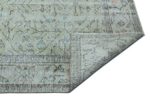 Blue Over Dyed Vintage Rug 5'9'' x 8'10'' ft 176 x 270 cm