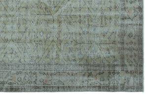 Blue Over Dyed Vintage Rug 5'9'' x 8'10'' ft 176 x 270 cm