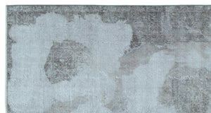 Blue Over Dyed Vintage Rug 4'9'' x 8'12'' ft 146 x 274 cm