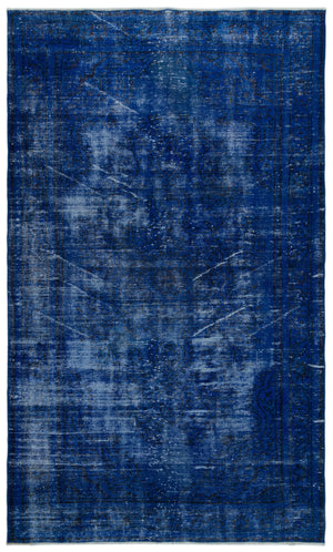 Gray Over Dyed Vintage Rug 5'0'' x 8'5'' ft 153 x 256 cm